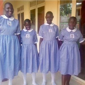 Primary school residents (left to right): Linette, Diana, Sawuya, Natasha